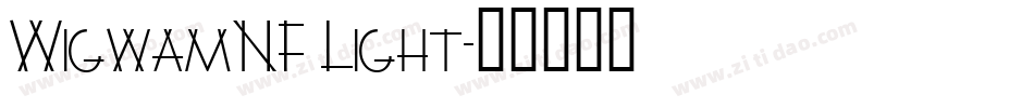 WigwamNF Light字体转换